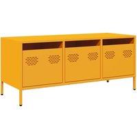 Berkfield Home TV Cabinet Mustard Yellow 101.5x39x43.5 cm Cold-rolled Steel