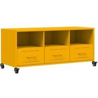 Berkfield Home TV Cabinet Mustard Yellow 100.5x39x43.5 cm Steel