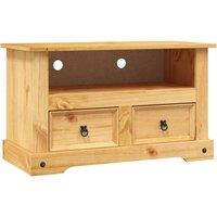 Berkfield Home TV Cabinet Mexican Pine Corona Range 91x43x56 cm in Brown | Size: 91 x 43 x 56 cm