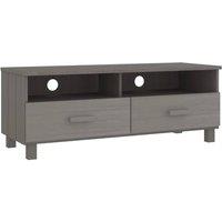 Berkfield Home TV Cabinet HAMAR Light Grey 106x40x40 cm Solid Wood Pine | Size: 106 x 40 x 40 cm