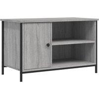 Berkfield Home TV Cabinet Grey Sonoma 80x40x50 cm Engineered Wood | Size: 80 x 40 x 50 cm