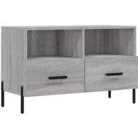 Berkfield Home TV Cabinet Grey Sonoma 80x36x50 cm Engineered Wood | Size: 80 x 36 x 50 cm