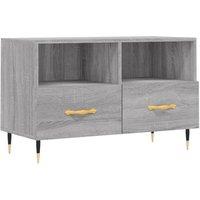Berkfield Home TV Cabinet Grey Sonoma 80x36x50 cm Engineered Wood | Size: 80 x 36 x 50 cm