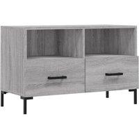 Berkfield Home TV Cabinet Grey Sonoma 80x36x50 cm Engineered Wood | Size: 80 x 36 x 50 cm