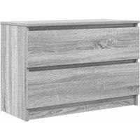 Berkfield Home TV Cabinet Grey Sonoma 80x35x54 cm Engineered Wood | Size: 80 x 35 x 54 cm