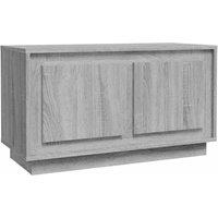 Berkfield Home TV Cabinet Grey Sonoma 80x35x45 cm Engineered Wood | Size: 80 x 35 x 45 cm