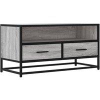 Berkfield Home TV Cabinet Grey Sonoma 80x34.5x40 cm Engineered Wood & Metal