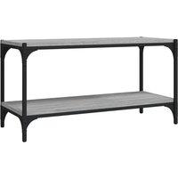 Berkfield Home TV Cabinet Grey Sonoma 80x33x41 cm Engineered Wood & Steel | Size: 80 x 33 x 41 cm