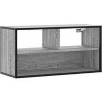 Berkfield Home TV Cabinet Grey Sonoma 80x31x39.5 cm Engineered Wood & Metal