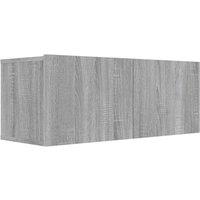 Berkfield Home TV Cabinet Grey Sonoma 80x30x30 cm Engineered Wood | Size: 80 x 30 x 30 cm