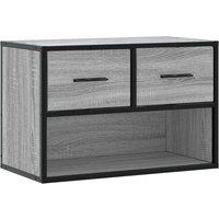 Berkfield Home TV Cabinet Grey Sonoma 60x31x39.5 cm Engineered Wood & Metal