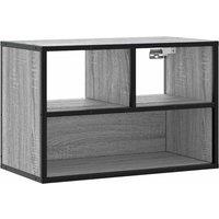 Berkfield Home TV Cabinet Grey Sonoma 60x31x39.5 cm Engineered Wood & Metal