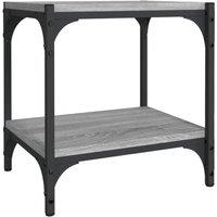 Berkfield Home TV Cabinet Grey Sonoma 40x33x41 cm Engineered Wood & Steel | Size: 40 x 33 x 41 cm