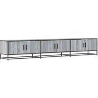 Berkfield Home TV Cabinet Grey Sonoma 240x35x41 cm Engineered Wood | Size: 240 x 35 x 41 cm
