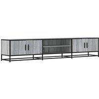Berkfield Home TV Cabinet Grey Sonoma 210x35x41 cm Engineered Wood | Size: 210 x 35 x 41 cm