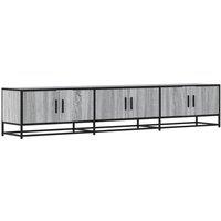 Berkfield Home TV Cabinet Grey Sonoma 210x35x41 cm Engineered Wood | Size: 210 x 35 x 41 cm