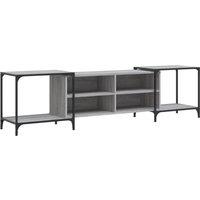 Berkfield Home TV Cabinet Grey Sonoma 203x37x50 cm Engineered Wood | Size: 203 x 37 x 50 cm