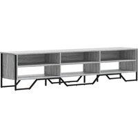 Berkfield Home TV Cabinet Grey Sonoma 180x34x41 cm Engineered Wood | Size: 180 x 34 x 41 cm