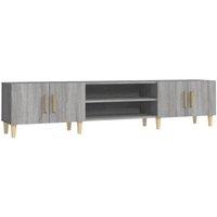 Berkfield Home TV Cabinet Grey Sonoma 180x31.5x40 cm Engineered Wood