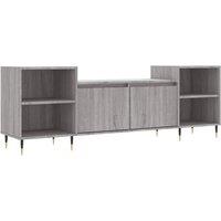 Berkfield Home TV Cabinet Grey Sonoma 160x35x55 cm Engineered Wood | Size: 160 x 35 x 55 cm