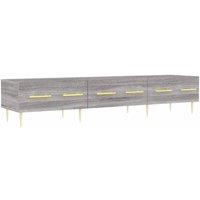 Berkfield Home TV Cabinet Grey Sonoma 150x36x30 cm Engineered Wood | Size: 150 x 36 x 30 cm