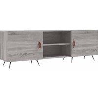 Berkfield Home TV Cabinet Grey Sonoma 150x30x50 cm Engineered Wood | Size: 150 x 30 x 50 cm