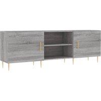 Berkfield Home TV Cabinet Grey Sonoma 150x30x50 cm Engineered Wood | Size: 150 x 30 x 50 cm