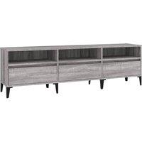 Berkfield Home TV Cabinet Grey Sonoma 150x30x44.5 cm Engineered Wood