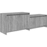 Berkfield Home TV Cabinet Grey Sonoma 146.5x35x50 cm Engineered Wood