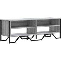 Berkfield Home TV Cabinet Grey Sonoma 122x34x41 cm Engineered Wood | Size: 122 x 34 x 41 cm