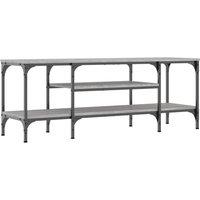 Berkfield Home TV Cabinet Grey Sonoma 121x35x45 cm Engineered Wood&Iron | Size: 121 x 35 x 45 cm