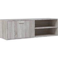 Berkfield Home TV Cabinet Grey Sonoma 120x34x37 cm Engineered Wood | Size: 120 x 34 x 37 cm