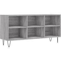 Berkfield Home TV Cabinet Grey Sonoma 103.5x30x50 cm Engineered Wood