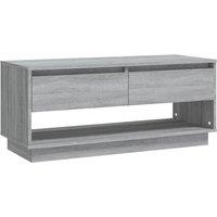 Berkfield Home TV Cabinet Grey Sonoma 102x41x44 cm Engineered Wood | Size: 102 x 41 x 44 cm