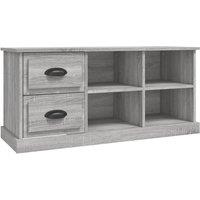 Berkfield Home TV Cabinet Grey Sonoma 102x35.5x47.5 cm Engineered Wood