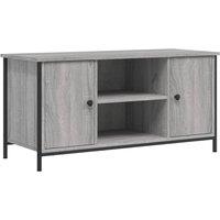 Berkfield Home TV Cabinet Grey Sonoma 100x40x50 cm Engineered Wood | Size: 100 x 40 x 50 cm