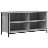 Berkfield Home TV Cabinet Grey Sonoma 100x40x50 cm Engineered Wood | Size: 100 x 40 x 50 cm