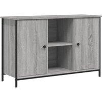 Berkfield Home TV Cabinet Grey Sonoma 100x35x65 cm Engineered Wood | Size: 100 x 35 x 65 cm