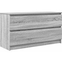 Berkfield Home TV Cabinet Grey Sonoma 100x35x54 cm Engineered Wood | Size: 100 x 35 x 54 cm