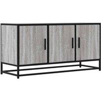 Berkfield Home TV Cabinet Grey Sonoma 100x35x50 cm Engineered Wood & Metal | Size: 100 x 35 x 50 cm