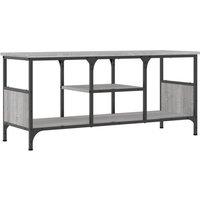 Berkfield Home TV Cabinet Grey Sonoma 100x35x45 cm Engineered Wood&Iron | Size: 100 x 35 x 45 cm