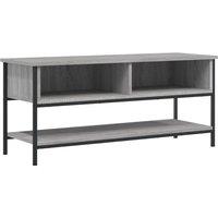 Berkfield Home TV Cabinet Grey Sonoma 100x35x45 cm Engineered Wood | Size: 100 x 35 x 45 cm