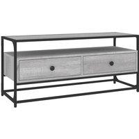 Berkfield Home TV Cabinet Grey Sonoma 100x35x45 cm Engineered Wood | Size: 100 x 35 x 45 cm