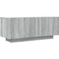 Berkfield Home TV Cabinet Grey Sonoma 100x35x40 cm Engineered Wood | Size: 100 x 35 x 40 cm