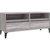 Berkfield Home TV Cabinet Grey Sonoma 100x34.5x44.5 cm Engineered Wood