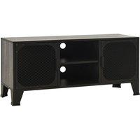 Berkfield Home TV Cabinet Grey 105x36x47 cm Metal & MDF | Size: 105 x 36 x 47 cm