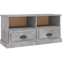 Berkfield Home TV Cabinet Concrete Grey 93x35.5x45 cm Engineered Wood