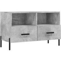 Berkfield Home TV Cabinet Concrete Grey 80x36x50 cm Engineered Wood | Size: 80 x 36 x 50 cm