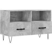 Berkfield Home TV Cabinet Concrete Grey 80x36x50 cm Engineered Wood | Size: 80 x 36 x 50 cm