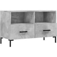 Berkfield Home TV Cabinet Concrete Grey 80x36x50 cm Engineered Wood | Size: 80 x 36 x 50 cm